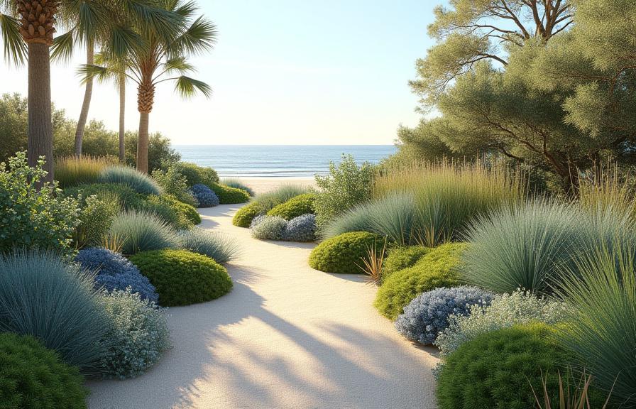 Beautiful marine-inspired coastal garden in Charleston