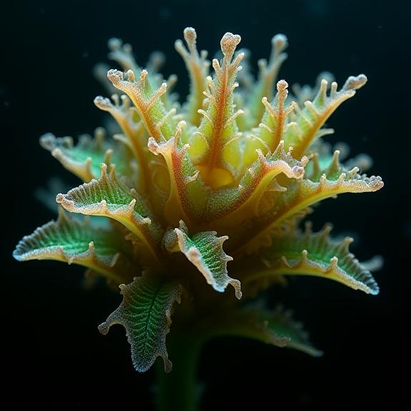 Ornamental seaweed specimen